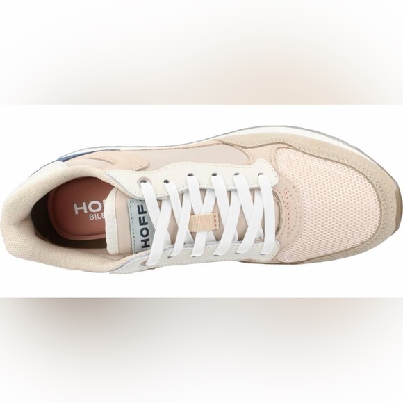 NEW Anthropologie Hoff Bilbao tennis shoes - Beige and Blue Casual Sneakers - Picture 3 of 7